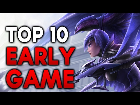 Top 10 EARLY GAME CARRY Champions (League of Legends)