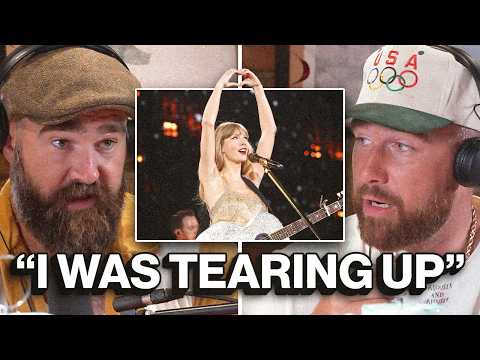 Jason talks to Travis about his first time watching Taylor perform at the Eras Tour