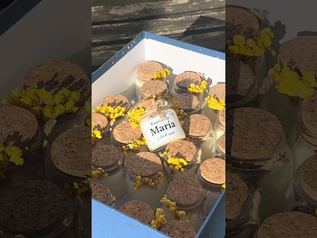 Vídeo relacionado con Set 12 Velas Aromáticas Bubble Personalizadas para el Bautizo, Aroma Chai, Regalo Ideal para los Invitados, Varios Diseños a Escoger