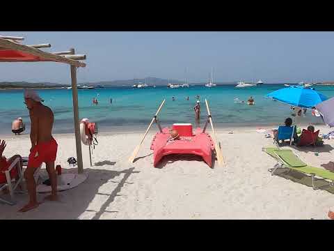 Beach walk tour Cala Sabina Sardinia Sardegna Sardinien - A beautiful beach near Olbia Italy