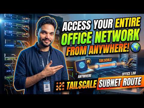 Access Your ENTIRE Office Network from Home 🔥 | Tailscale Subnet Router