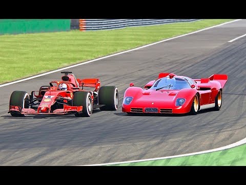 Ferrari F1 2018 vs Ferrari 512 S - Monza