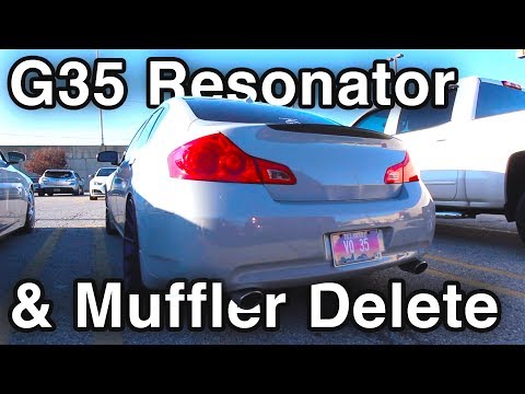 G35 Resonator Delete + Muffler Delete [Nissan/Infiniti Rev Exhaust Sounds]