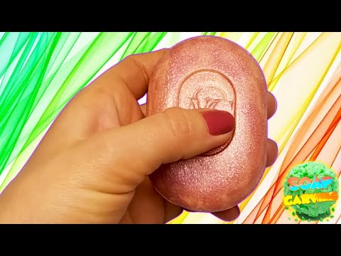 Schneiden von trockener Seife asmr. Entspannendes Video. Seife asmr.