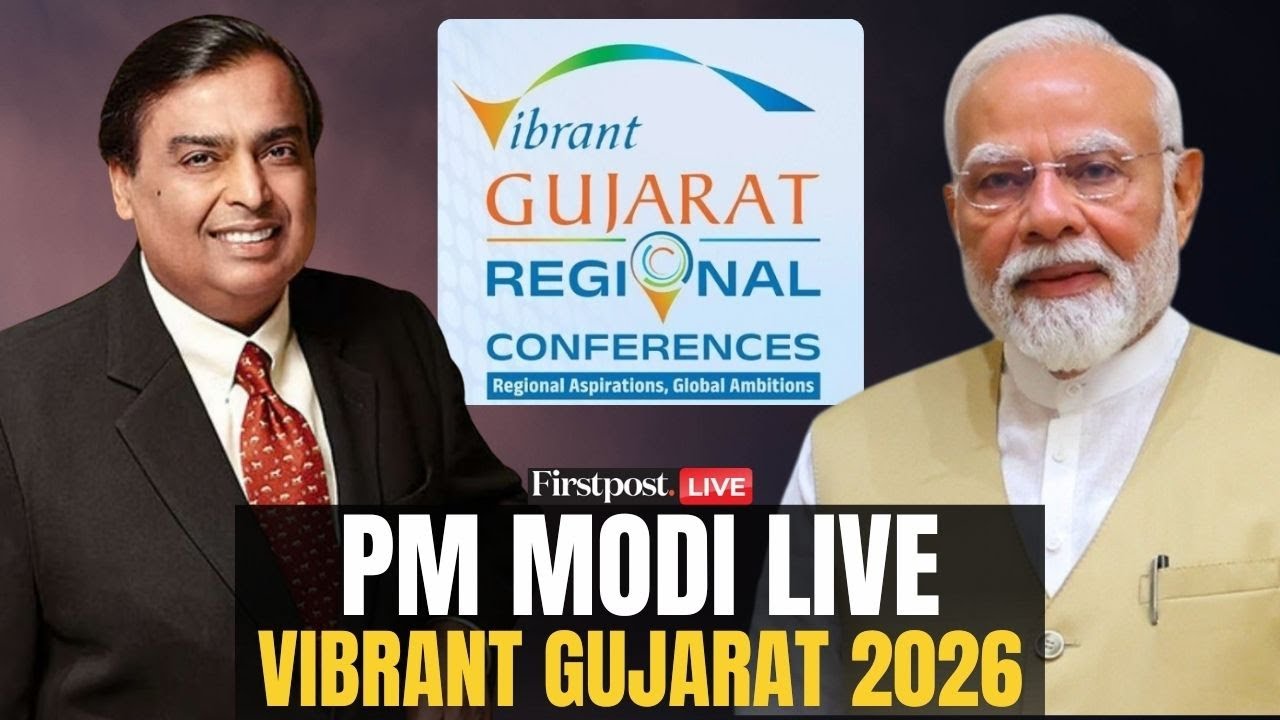 PM Modi LIVE: Vibrant Gujarat Regional Conference Rajkot 2026 | PM Modi in Gujarat | Firstpost