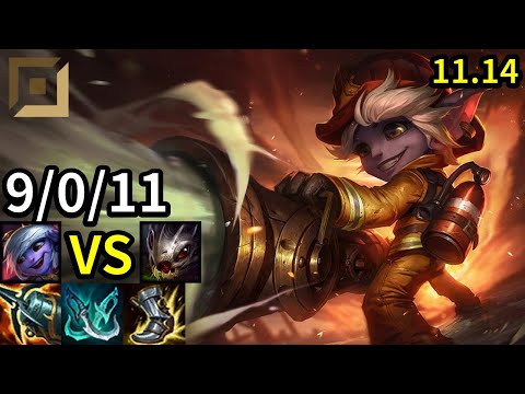 Tristana ADC vs Kog'Maw - KR Master | Patch 11.14