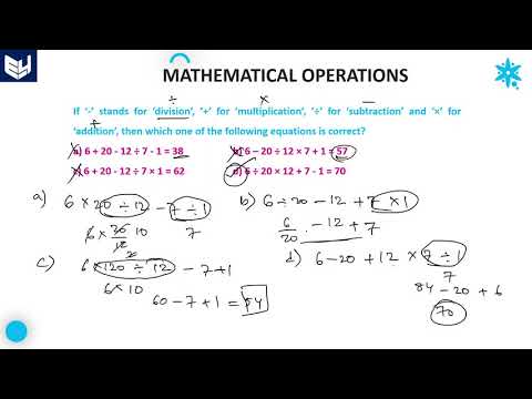 Mathematical Operations | solving examples | Part 3 | Reasoning | Bharath Kumar