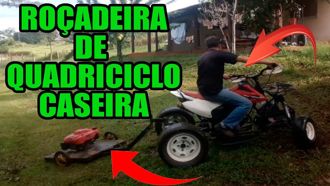 roçadeira para quadriciclo caseira