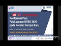 Konferensi Pers Daring tentang Pelaksanaan UTBK pada Kondisi Normal Baru (New Normal) Konferensi Pers Daring tentang Pelaksanaan UTBK pada Kondisi Normal Baru (New Normal)