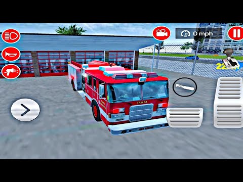 Real Fire Truck 🚒 Driving Simulator -FireFighting -Android gameplay #2024  #firetruck #gameplay