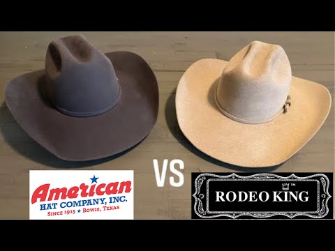 American Hat co. Vs rodeo king felt Hat’s