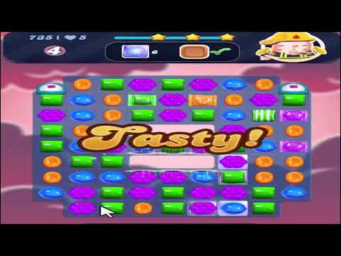 Candy Crush Saga Level 735 Solution
