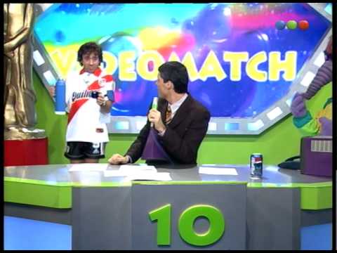 Enzo Francescoli con Tinelli - Videomatch 99
