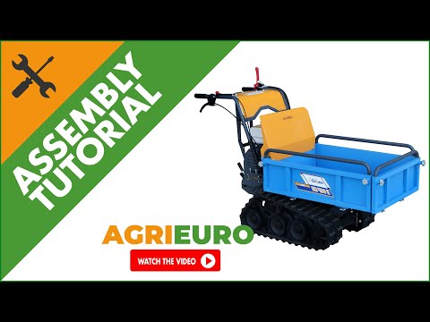 EuroMech EM400H-Agri Tracked Power Barrow - Extendable barrow 400 Kg - Assembly tutorial