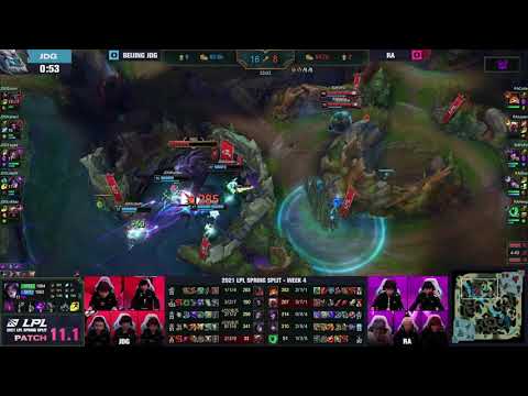 RA Fofo steals baron vs JDG Kanavi | Week 4 Day 1 JDG vs RA Game 1