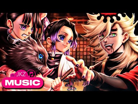 Castelo Infinito I Shinobu, Kanao e Inosuke vs Douma (Kimetsu No Yaiba)