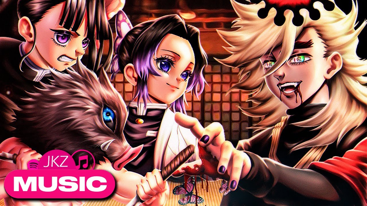 Castelo Infinito I Shinobu, Kanao e Inosuke vs Douma (Kimetsu No Yaiba)