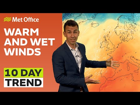 10 Day trend 25/10/22 – Warm winds, wet in the west – Met Office UK Weather Forecast