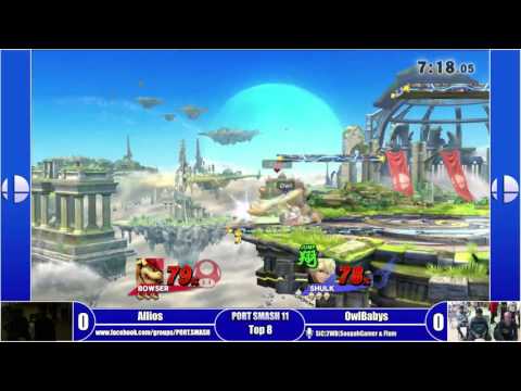 PORT SMASH 11 - Top 8 - BS | Allios (Bowser) Vs Owlbabies12 (Shulk)