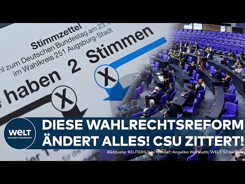 BUNDESTAG SCHRUMPFT: Die CSU trifft es hart! Bei der Wahl 2025 greift erstmals die Wahlrechtsreform