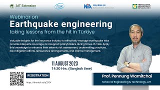 Webinar on Earthquake engineering taking lessons from the hit in Türkiye