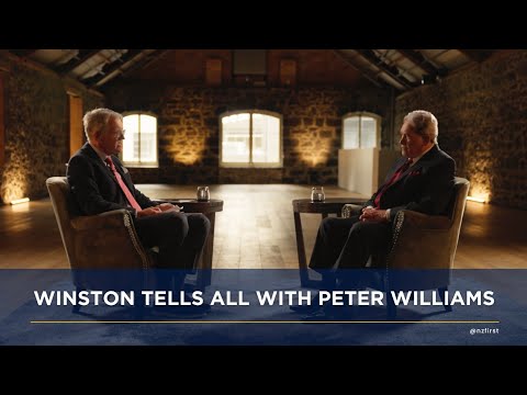 Peter Williams interviews New Zealand First leader Winston Peters