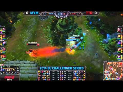 EU Challenger Spring 2014 3rd Place G1:MYM vs TTD Highlights
