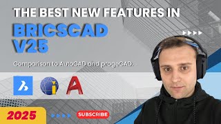🚀 BricsCAD V25 🆚 AutoCAD 🆚 progeCAD - Features⚙️ and Prices