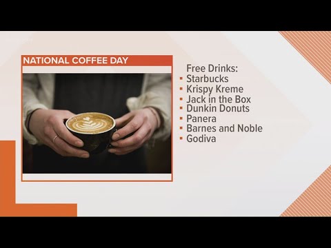 Where you can get a free cup of coffee on National Coffee Day