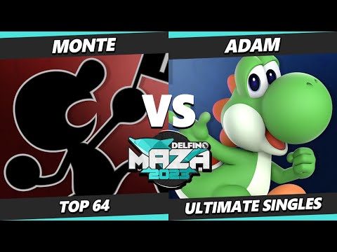 Delfino Maza 2023 - Monte (Game & Watch) Vs. Adam (Yoshi) Smash Ultimate - SSBU