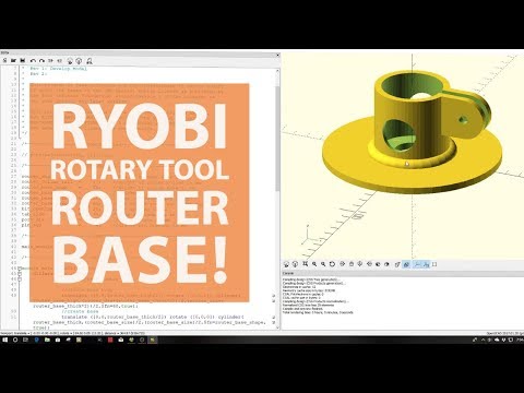 🧞♂️ Ryobi Trimmer Router Base!・Free STL File for ・Cults