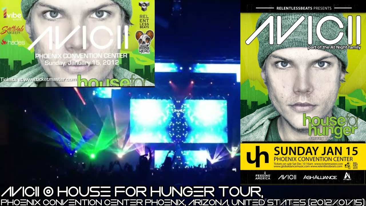 Avicii @ House For Hunger Tour, Phoenix Convention Center Phoenix, AZ, United States (2012/01/15)