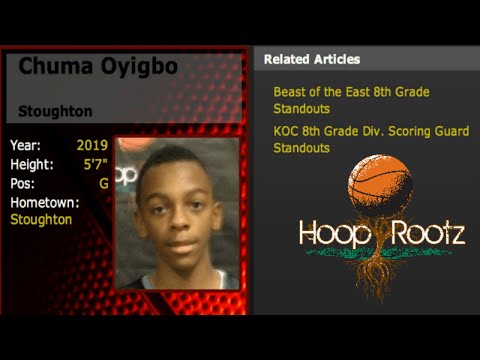 Chuma Oyigbo - Class of 2019 - Stoughton, MA: 2014 KOC