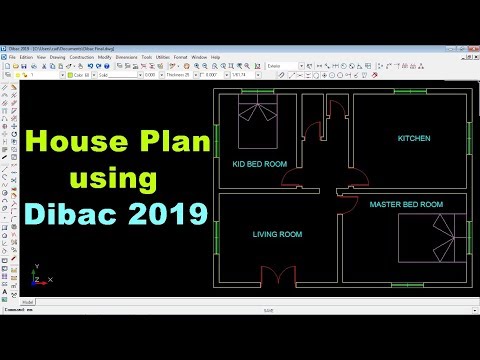 Easy and Fast House Floor Plan Design Software - Dibac CAD 2019