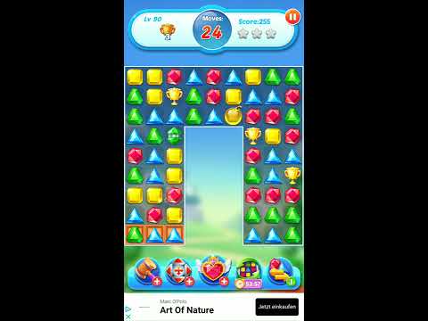 Jewel Crush 💎 - Jewels & Gems Match 3 Legend 2020 Level 90 ⭐⭐⭐ no Booster 👑 Android Gameplay ✅