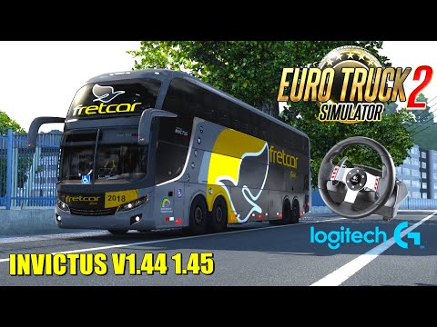COMIL INVICTUS DD BUS | MOD ETS 1 44 e 1 45 | VOLANTE LOGITEC G27 GAMEPLAY | DOWNLOAD MOD