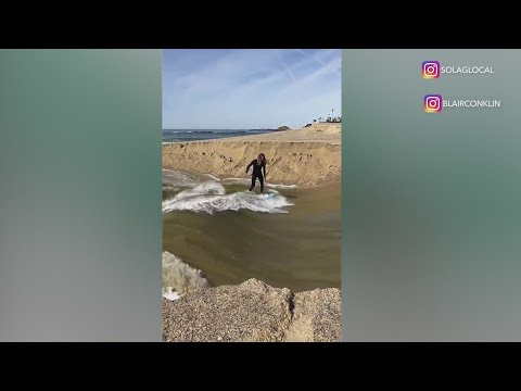 Laguna Beach officials and skim-boarders battle over berm