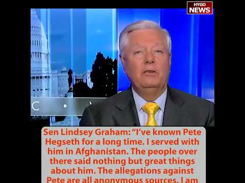 Sen Scott: great meeting with Pete Hegseth; Senator Graham: I served with him in Afghanistan