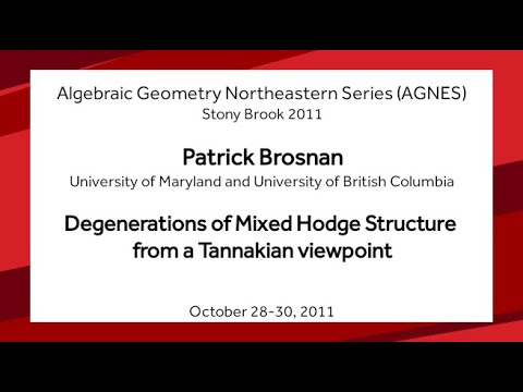 Degenerations of Mixed Hodge Structure from a Tannakian viewpoint - Patrick Brosnan