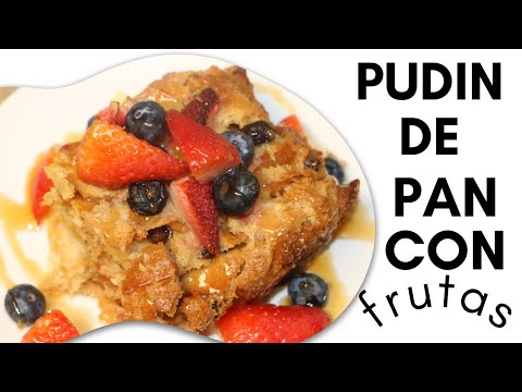 Pudin de pan con frutas | Cocinando con Ros Emely