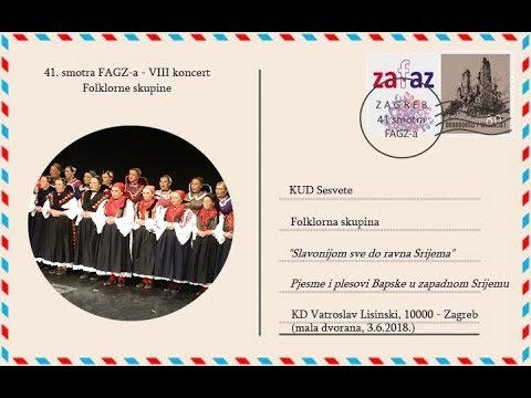 "Slavonijom sve do ravna Srijema", pjesme i plesovi Bapske u zapadnom Srijemu - KUD Sesvete