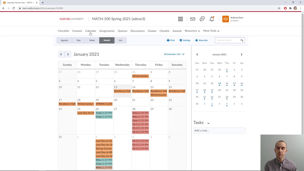 Math 100 D2L Introduction