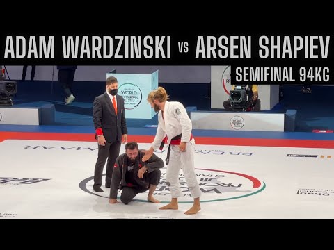 Adam Wardzinski vs Arsen Shapiev- Semifinal 94kg Abu Dhabi World Professional Jiu Jitsu 2021.