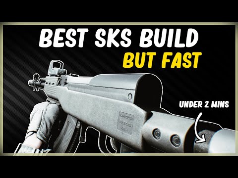 BEST SKS BUILD BUT FAST GREAT CHEAP WEAPON - GUN BUILD IN EFT ESCAPE FROM TARKOV UNDER 2 MINS