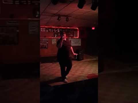 Me singing 'Into the Groove' by Madonna at Pete's Grill in Quincy, MA