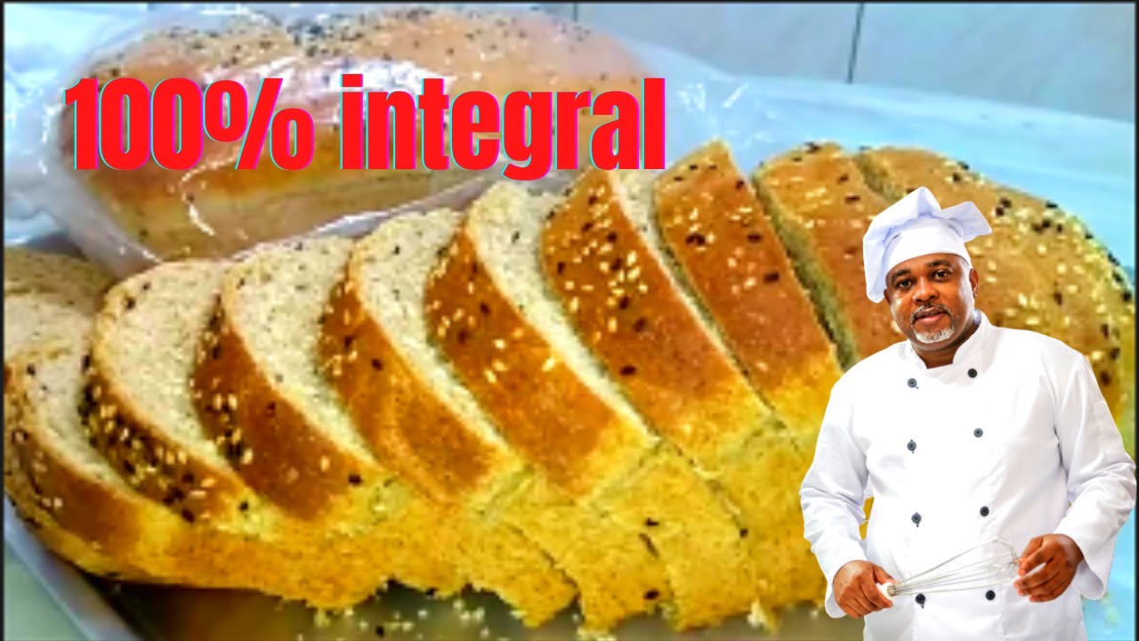 Pão de forma caseiro totalmente integral