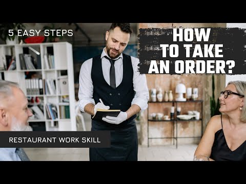 Part of a video titled How to Take an Order in Restaurant || Order Taking Skills - YouTube