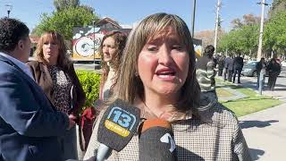 Silvia Fuentes habló en la entrega de notebooks para secundarias técnicas