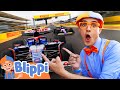 Blippi Rides A Real Formula 1 Race Car ️ Vroom Vroom Vehicle Show Educational Videos For Kids