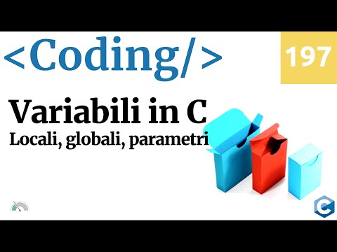 Variabili locali, globali e parametri in C - Coding Video 197